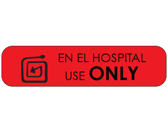 A-107-ES Pharmacy Auxiliary Labels for Prescription Containers - Spanish