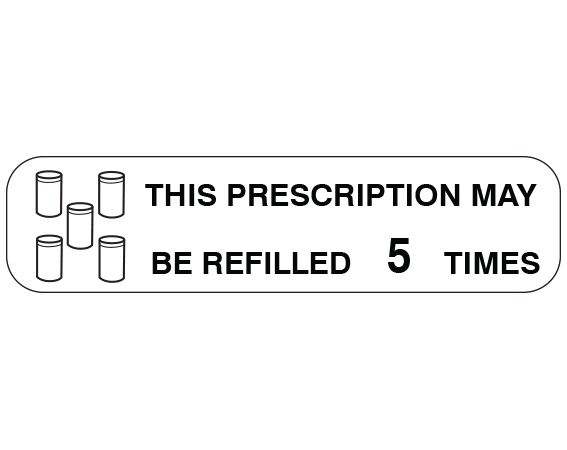 A-158 Pharmacy Auxiliary Labels for Prescription Containers - English