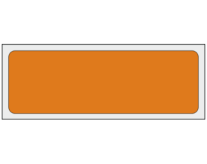 Copper 1" x 3" Multi-Purpose Removable Blank Labels - Standard