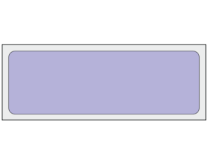 Violet 1" x 3" Multi-Purpose Removable Blank Labels - Standard