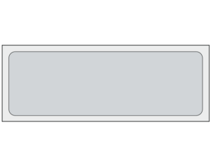 Gray 1" x 3" Multi-Purpose Removable Blank Labels - Standard