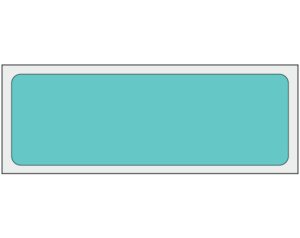 Aqua 1" x 3" Multi-Purpose Removable Blank Labels - Standard