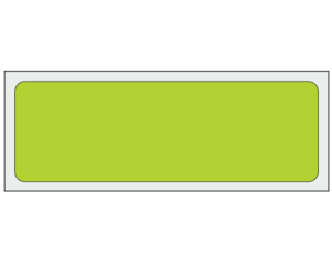 Chartreuse 1" x 3" Multi-Purpose Removable Blank Labels - Standard