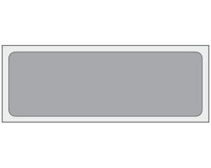 Silver 1" x 3" Multi-Purpose Removable Blank Labels - Standard