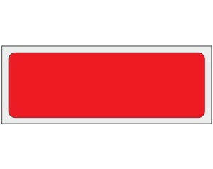 Red 1" x 3" Multi-Purpose Removable Blank Labels - Standard