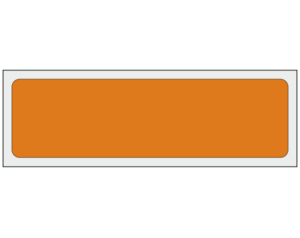 Copper 1" x 3-1/2" Multi-Purpose Removable Blank Labels - Standard