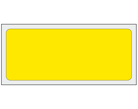 ADS-3-21 Yellow 1-1/4" x 3" Multi-Purpose Removable Blank Labels - Flexible