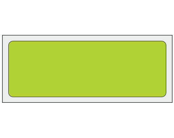 ADS-4-17 Chartreuse 1-1/4" x 3-1/2" Multi-Purpose Removable Blank Labels - Standard