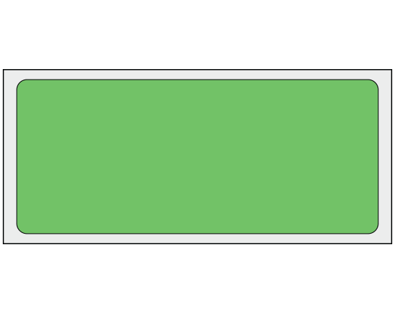 ADS-6-3 Green 1-1/2" x 3-1/2" Multi-Purpose Removable Blank Labels - Standard