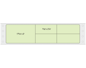 Lime 1-15/16" x 7-1/2" Pinfed Printer Labels for the Laboratory