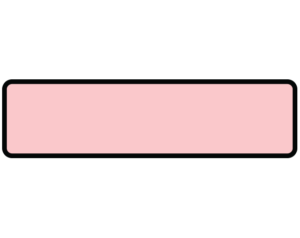 Pink 1-3/8" x 5-3/8" Patient Chart Identification Labels  - With Imprint: BORDER ONLY
