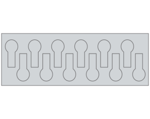 Gray 7/16" x 15/16" Color Coded Fault Finder Tabs