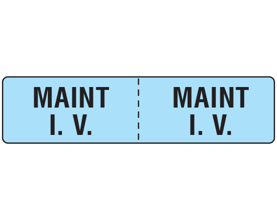 IVA-4 IV Auxiliary Labels
