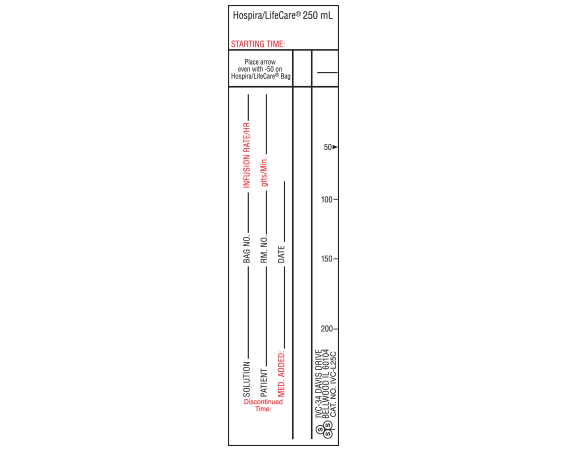 IVC-L25C Intravenous Check Labels for Patient and Solution Identification