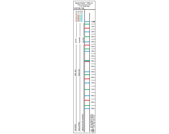 IVC-V1B Intravenous Check Labels for Patient and Solution Identification