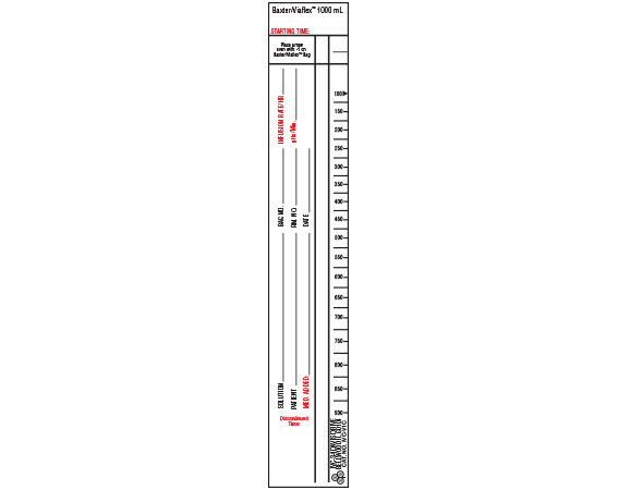 IVC-V1C Intravenous Check Labels for Patient and Solution Identification