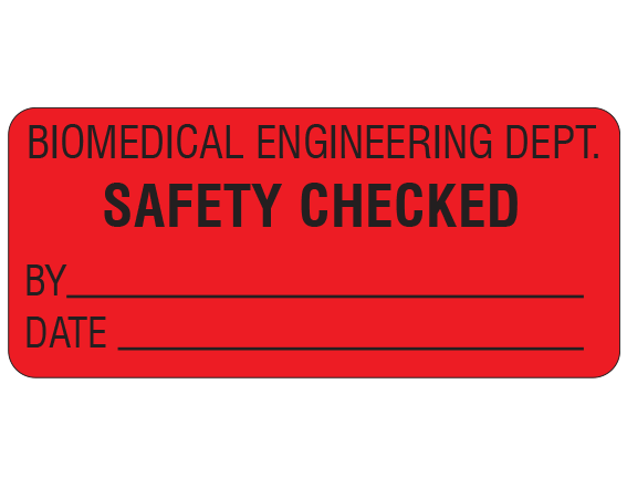 ME-12-4 Biomedical Engineering Equipment Labels