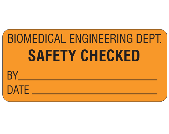 ME-12-5 Biomedical Engineering Equipment Labels