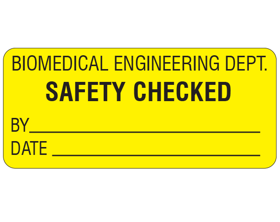 ME-12-WO-2 Biomedical Engineering Equipment Labels