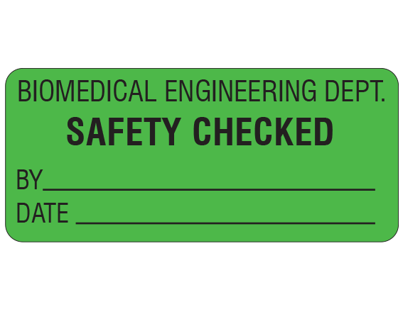 ME-12-WO-3 Biomedical Engineering Equipment Labels