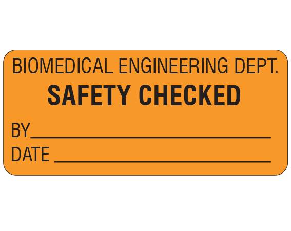 ME-12-WO-5 Biomedical Engineering Equipment Labels