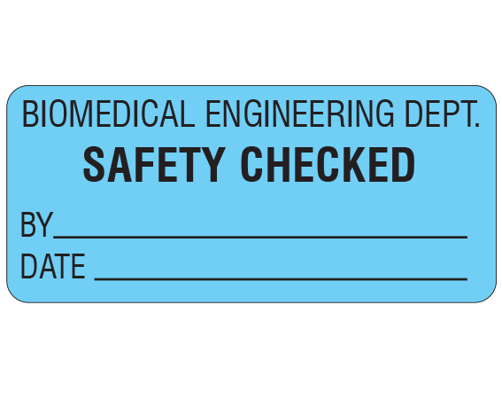 ME-12-WO-6 Biomedical Engineering Equipment Labels