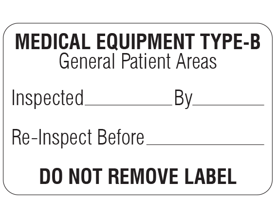 ME-2-WO-1 Biomedical Engineering Equipment Labels