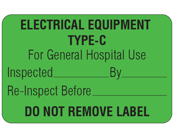 ME-3-WO-3 Biomedical Engineering Equipment Labels