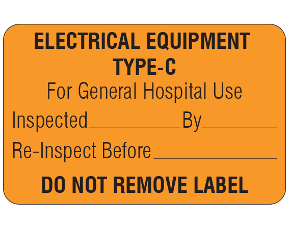 ME-3-WO-5 Biomedical Engineering Equipment Labels