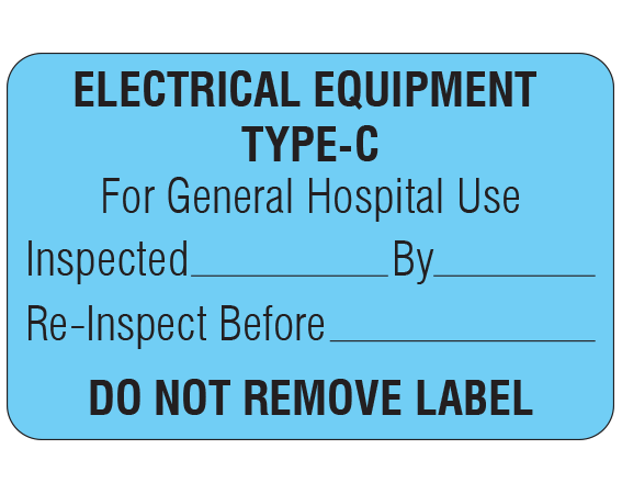 ME-3-WO-6 Biomedical Engineering Equipment Labels