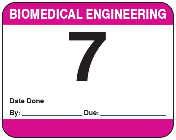 ME-57 Biomedical Engineering Equipment Labels
