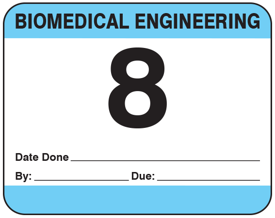 ME-58 Biomedical Engineering Equipment Labels