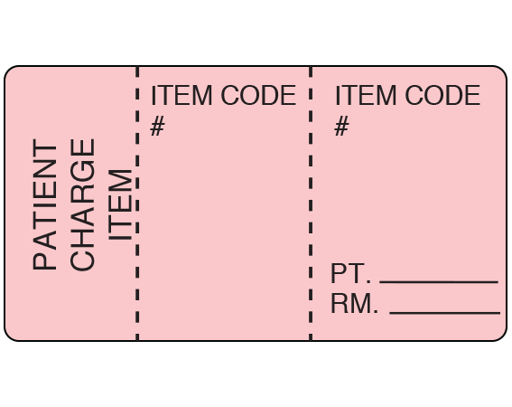 PCS-11-7 Copier Labels for Patient Charge Systems