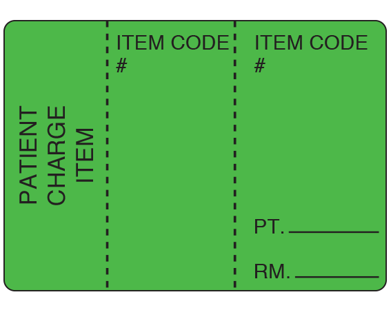 PCS-20-3 Copier Labels for Patient Charge Systems
