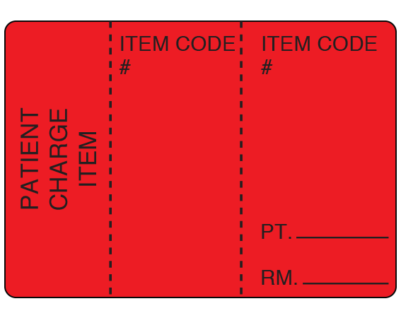PCS-20-4 Copier Labels for Patient Charge Systems