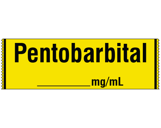 SA-2003 Anesthesia Drug Labels for Syringe Identification - Tape Form