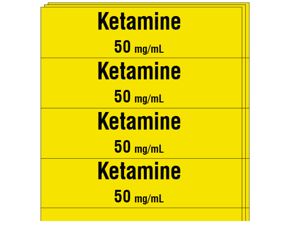 SA-2008-PK Anesthesia Drug Labels for Syringe Identification - Pack Form