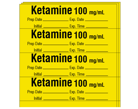 SA-2009-EXP-PK Anesthesia Drug Labels for Syringe Identification - Pack Form