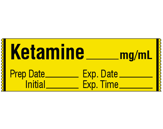 SA-201-EXP Anesthesia Drug Labels for Syringe Identification - Tape Form