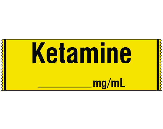 SA-201 Anesthesia Drug Labels for Syringe Identification - Tape Form