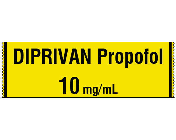 SA-209 Anesthesia Drug Labels for Syringe Identification - Tape Form