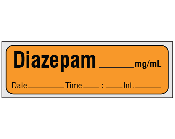 SA-210-DTI-PRE Anesthesia Drug Labels for Syringe Identification - Precut Form