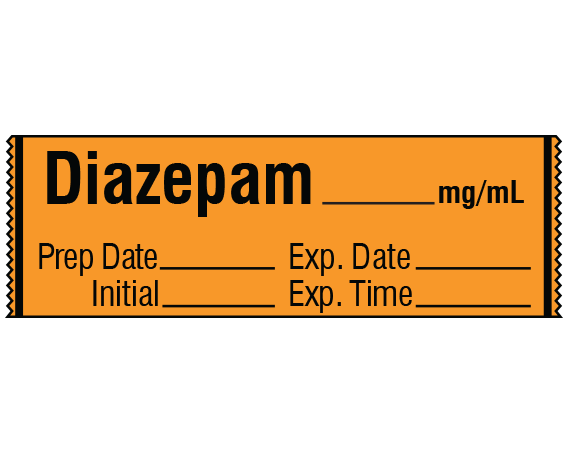 SA-210-EXP Anesthesia Drug Labels for Syringe Identification - Tape Form
