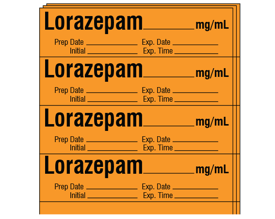 SA-211-EXP-PK Anesthesia Drug Labels for Syringe Identification - Pack Form