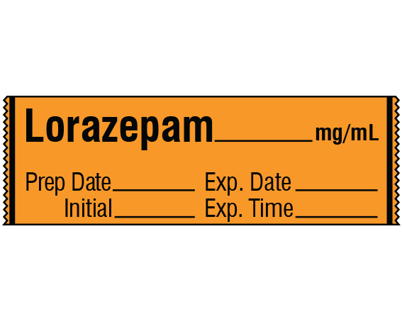 SA-211-EXP Anesthesia Drug Labels for Syringe Identification - Tape Form