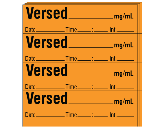 SA-213-DTI-PK Anesthesia Drug Labels for Syringe Identification - Pack Form
