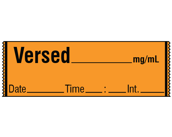 SA-213-DTI Anesthesia Drug Labels for Syringe Identification - Tape Form