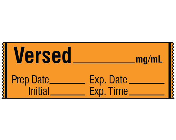 SA-213-EXP Anesthesia Drug Labels for Syringe Identification - Tape Form