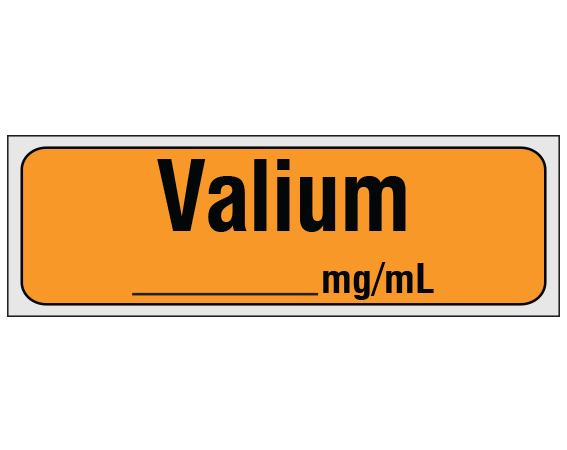 SA-214-PRE Anesthesia Drug Labels for Syringe Identification - Precut Form