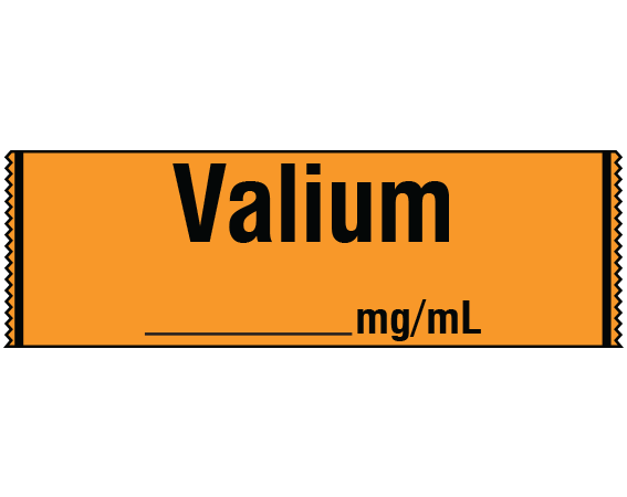SA-214 Anesthesia Drug Labels for Syringe Identification - Tape Form